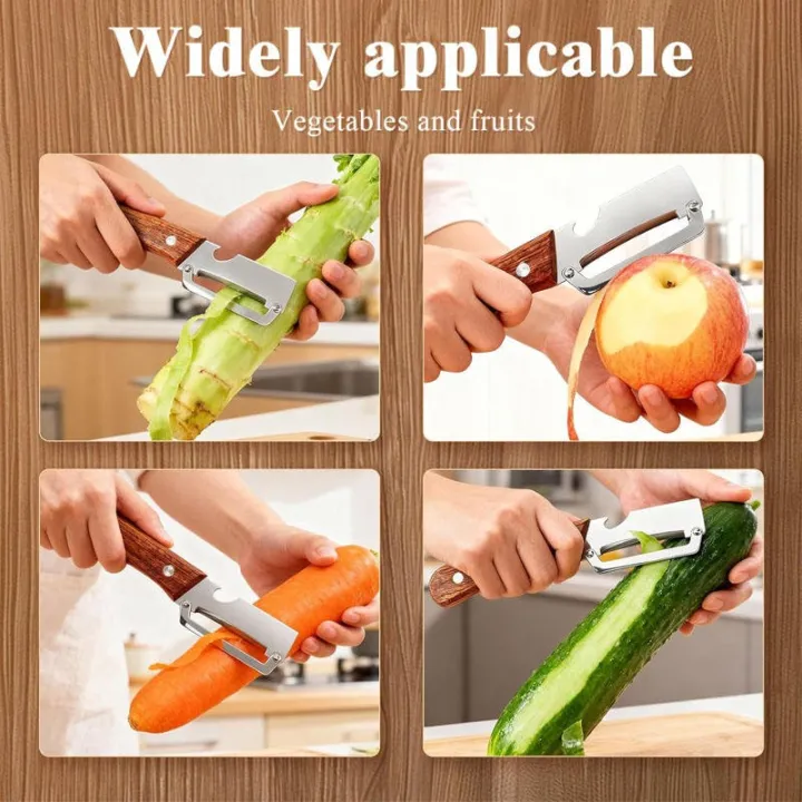 1/2/3/5pcs%20Stainless%20Steel%20Peeler%20Oak%20Wooden%20Handle%20For%20Peeling%20And%20Slicing%20Fruits%20And%20Vegetables%20Durable%20And%20Smooth%20Operation%20-%20Image%205