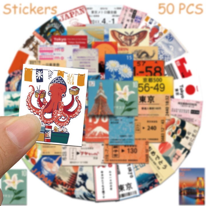 50pcs%20Japanese%20Travel%20Culture%20Stickers%20Decals%20For%20Phone%20Laptop%20Scrapbook%20Skateboard%20Guitar%20DIY%20Graffiti%20Aesthetic%20Stickers%20-%20Image%203
