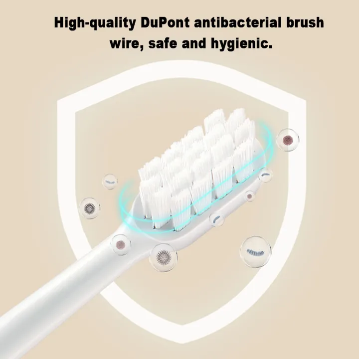 4PCS%20Replacement%20Brush%20Heads%20For%20%20Mijia%20T200%20Sonic%20Electric%20Toothbrush%20Head%20Soft%20Bristle%20-%20Image%204