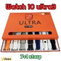 7 Watch Straps New Watch 10 Ultra 3 Smartwatch 2.01 HD Amoled Circular Screen ECG Monitoring Reloj inteligente Wireless Charging. 