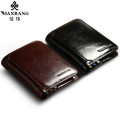 ManBang Classic Style Wallet Genuine Leather Men Wallets Short Male Purse Card Holder Wallet Men Fashion High Quality. 