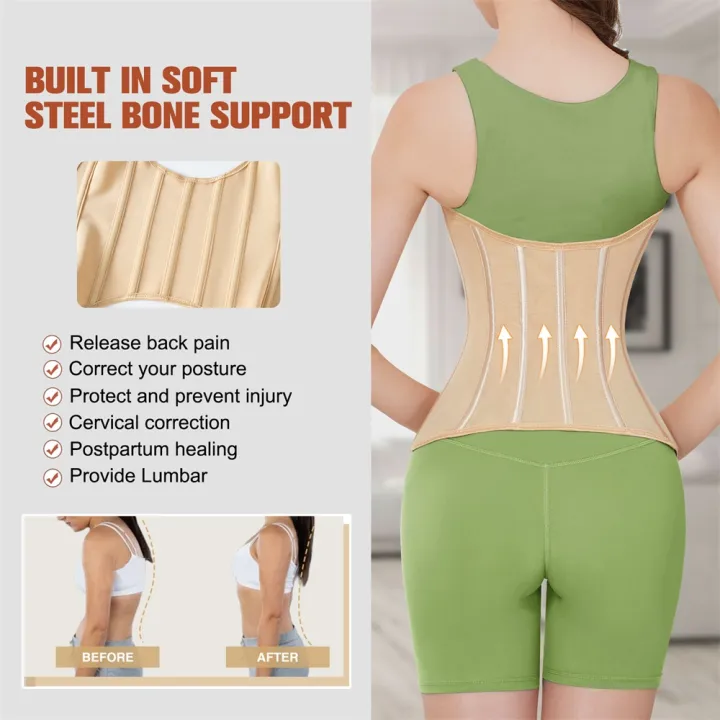 MiiOW%20U-shaped%20Waist%20Trainer%20Corset%20Women%20Buttoned%20Shapers%20Breast%20Lifted%20Waist%20Trainer%20Steel%20Bone%20Slimming%20Breathable%20Shapewear%20-%20Image%205