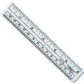 Plastic 6 inch Scale Ruler for Exams and Making Marks. 