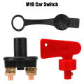 12V 24V Car Power Switch Main Cut Off Kill Switch Vehicle Modified Isolator Disconnector Red Key Cut Off Battery.