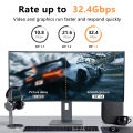 DisplayPort 1.4 Cable 8K 4K HDR 165Hz 60Hz Display Port Adapter For Video PC Laptop TV DP High Speed 32.4Gbps Display Port Cable. 