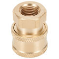 Pressure Washer Connector Coupling Quick Release Adapter 1/4" Male Fitting Connection Car Washing Garden Joints. 