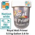5.5 kg 3.64 litres water based Royal wall primer sealer for wall pores filling to get smooth finishing and lower paint and putty consumption.. 