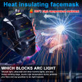 Welding Helmet Automatic Dimming Welding Mask Large View True Color Auto Darkening Welding Facemask for Arc Welding. 