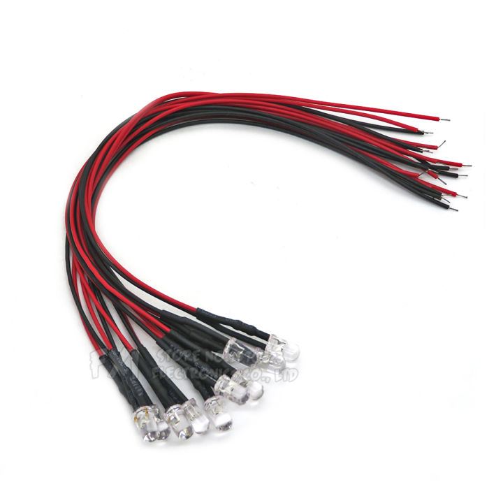 10PCS%20DC%203V%206V%2012V%2024V%20Pre%20Wired%205mm%20LED%20Light%20Lamp%20Bulb%20Prewired%20Emitting%20Diodes%20Transparent%20Yellow%20Blue%20Green%20White%20Red%20Orange%20-%20Image%202