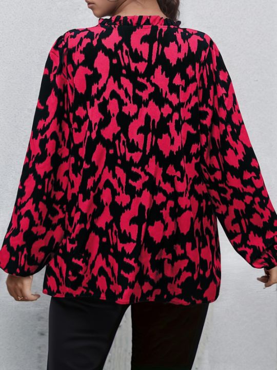 Plus%20Size%201XL-5XL%20New%20Women's%20Shirt%20Pattern%20Printed%20V-neck%20Top%20Long%20Sleeved%20Shirt%20Comfortable%20and%20Breathable%20-%20Image%205