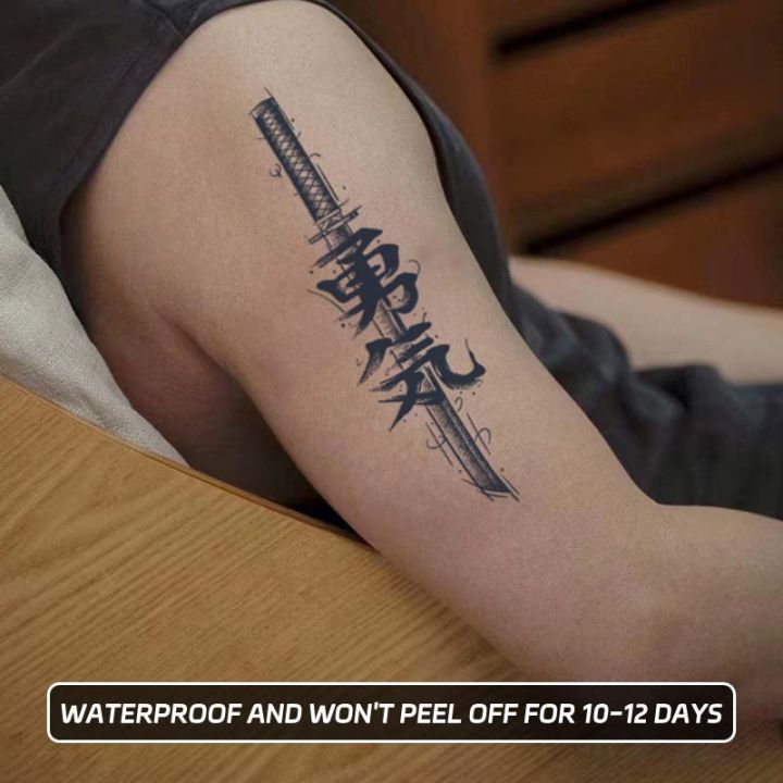 Long-lasting%20waterproof%20tattoo%20sticker%20non-reflective%20Chinese%20character%20knife%20pattern%20arm%20temporary%20tattoo%20-%20Image%204