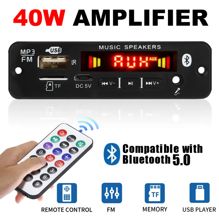 160W%20Amplifier%20Bluetooth%20MP3%20WMA%20APE%20Decoder%20Board%2012V%2080W%20Handsfree%20Car%20Audio%20Microphone%20USB%20TF%20FM%20Radio%20DIY%20Mp3%20Music%20Player%20-%20Image%204