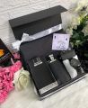 4 in 1 Gift box For Your Man , cottan & Washing wear Both are available, All colours are available (unstiched suit, watch, perfume, Cufflink). 