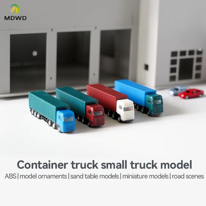 2pcs 1/200 1/300 Scale Plastic Model Truck For Architecture Building Diorama Kits Toy