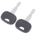 2Pcs 14603 Key For Volvo Mini-excavators Bomag Compactors New Holland Backhoes JCB Backhoes Skytrak Lifts Skytrak Telehandlers. 