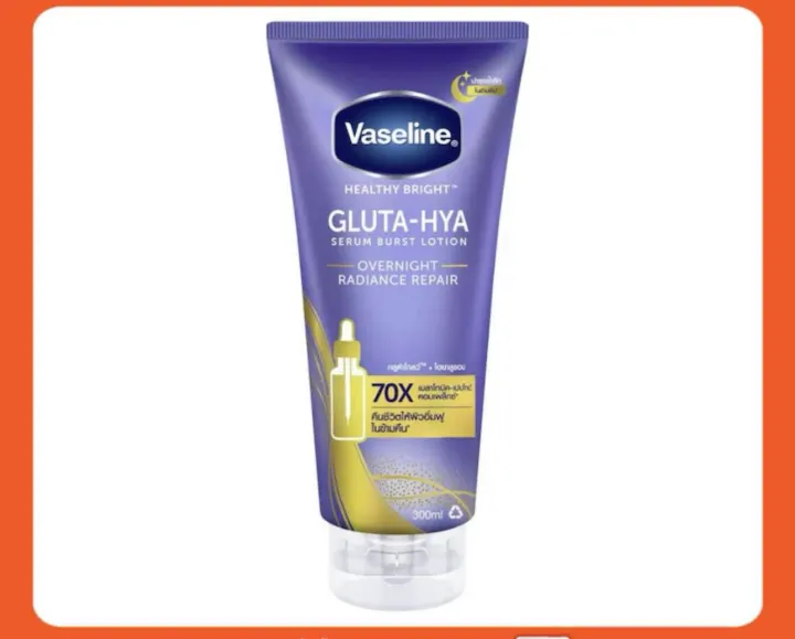 Vaseline%20Healthy%20Bright%20Gluta-Hya%20Serum%20Burst%20Lotion%20Overnight%20Radiance%20Repair%20300%20ML.%20(Thailand)%20-%20Image%203