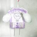 Lace Photo Card Holder with Hanging Chain, Available in 10 Colors and Styles, Plush Bunny Ears Bead Chain Handmade DIY Finished Product, Anime Cartoon Game Character Guka Card Holder, Fan Club Idol Support Collection B8 Small Card Holder, Polaroid Phot.... 