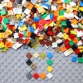 200PCS 1x1 Bricks Flat Tile Smooth 1*1 Building Blocks DIY Educational Creative Parts Toy for Kids Compatible 3070. 