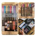 double line out liner glitter pen or metallic pen set of 8 pcs fancy marker designer pen fancy. 