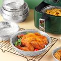 Air Fryer Aluminum Foil Pan Kitchen Supplies Food Containers Square Oven BBQ Tray Oil-proof Non-stick Kitchen Baking Tools.