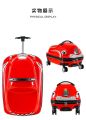 Car Children's Cartoon Luggage Box 18 Inch Universal Wheel Mountable 3D Trolley Bag Car Suitcase on Wheels Boy Girl Rolling Luggage Luggage Children's Sitting Guardrail Seat Baby Scooter Suitcase for Kids Trolley Carry on-Suitcase Travel Bag. 