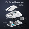 ATTACK SHARK X11 Gaming Mouse  and X11 SE Wireless Mouse 22000 DPI,PAW3311 Sensor,BT/2.4G/Wired,59g Lightweight,2000W Clicks. 
