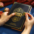 Retro Password Book A5 With Lock Diary Notebook Creative Traveler Compass Hand Ledger Student Notepad Stationery Secretly Note. 