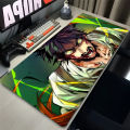 Black And White Manga Mouse Pad PC Eren Yeager Gamer Cabinet Mousepad Laptop Attack on Titan Desk Mat Anime Gaming Keyboard Rug. 