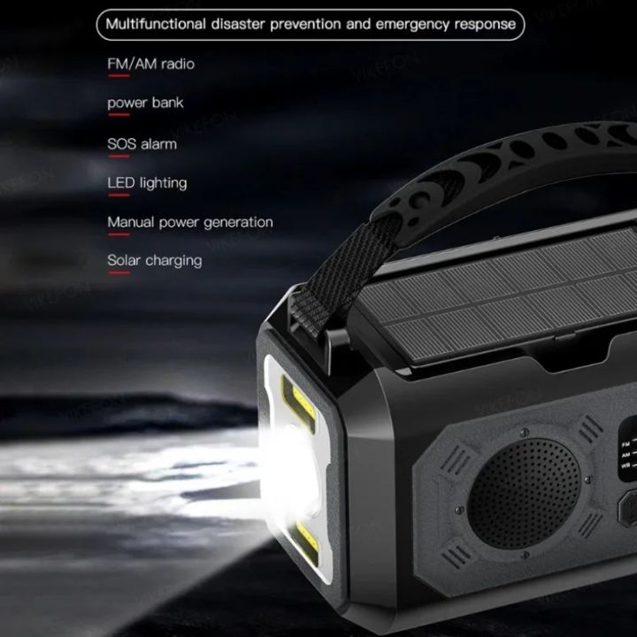 Portable%2012000mAh%20Emergency%20Radio%20AM/FM/NOAA%20Weather%20Radio%20Solar%20Hand%20Crank%20Radio%20Flashlight%20SOS%20Alarm%20Power%20Bank%20Reading%20Lamp%20-%20Image%205