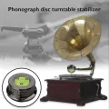 Vinyl Record Player 50/60Hz LP Universal Disc Turntable StabilizerAluminum Alloy with Level Weight Clamp Vinyl Record Player. 
