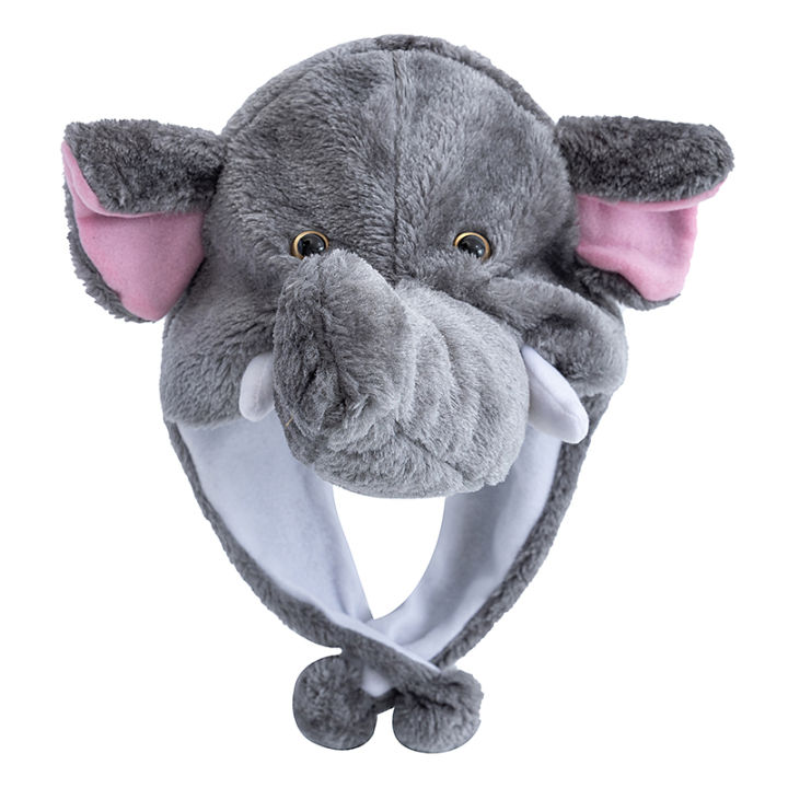 New%20Style%20Unisex%20Funny%203D%20Plush%20Elephant%20Style%20Decorative%20Hat%20Mischievous%20Cap%20For%20Man%20Women%20Plush%20Winter%20Lovely%20Family%20Hat%20-%20Image%202