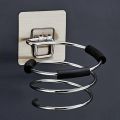 Bathroom Hair Dryer Holder Free Punching Hair Care Tools Holder Adhesive Wall Mount Barber Salon Tools.
