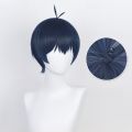 Anime Isagi Yoichi Cosplay Wig 28cm Black/Blue Cosplay Wigs Heat Resistant Yoichi Isagi Wigs Halloween Party Wigs.