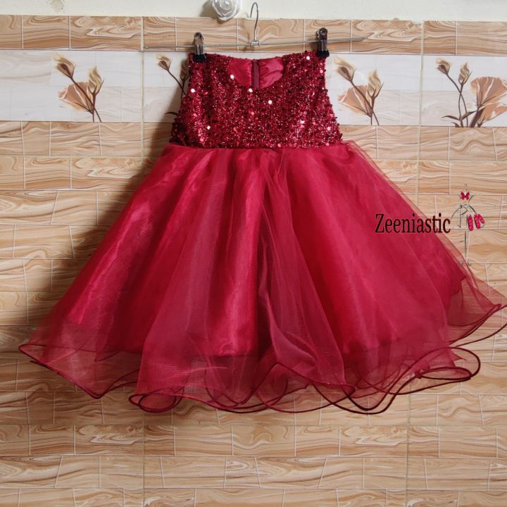 fancy%20net%20and%20moonlight%20sequin%20frock%20for%20baby%20girls%20-%20Image%204