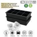 4/6/8 Grid Silicone Ice Cube Tray Big Ice Cube Mold Square Ice Cube Maker Food Grade Reusable Ice Cube Mould Whiskey Ice Mold.