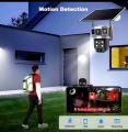 Solar Camera 4G Sim Outdoor Dual Lens 3 view WiFi 8MP 4K IP Camara Solar Panel CCTV

Security Built in Battery PIR Cam V380. 