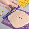 1 Set Alphabet Number Symbols Letter Clay Stamp Impress Embosser Set Cookie Press Stamps Print Name Ceramic Pottery Tools.