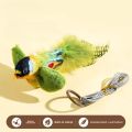 Indoor Interactive Birds Toy for Cat Chasing Teasing Toy Sounding Catnip Cat Teaser Toy Self-hilarity Wall Hanging Birds Cat Toy.