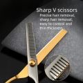 2pcs hair scissors set, special flat-tooth magic scissors for home use to trim bangs by oneself.