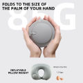 U-Shaped Inflatable Travel Pillow Portable Air Neck Support Cushion Comfortable Sleeping Press to Inflate Pillow Neck Pillow.