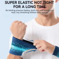 GTUBIKE 1 Pair Compression High Elasticity Knitted Breathable Moisture Wicking Athletic Sweatbands Sports Wristband Wrist Brace. 