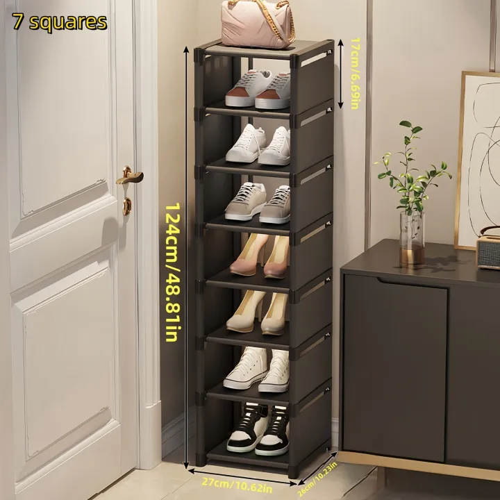 Metal%20Frame%20Shoe%20Rack%20Multi-Tier%20Fabric%20Shelves%20Space%20Saving%20for%20Sneakers%20Sandals%20Entryway%20Easy%20Assembly%20Holiday%20Storage%20-%20Image%206