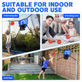 Basketball Hoop For Trampoline With Enclosure Outdoor Fun Universal Basketball Rack Park Trampoline Basketball Toss Game. 