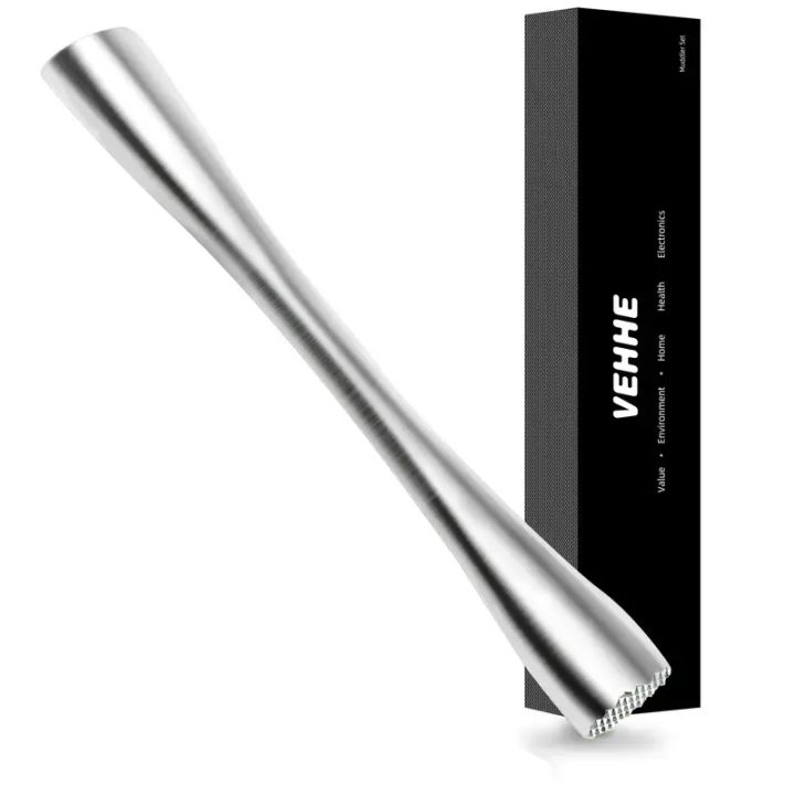 Stainless Steel Cocktail Muddler For Home Bar Ice Swizzle Stick Crushed Hammer Popsicle Sticks Kitchen Supplies Bar Tools