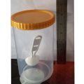 Plastic Clear Bottle/ Container for Separating or Storage Sugar,Milk Powder Etc..-01 pcs. 