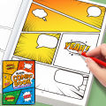 Blank Comic Creation Book, 32 Pages, Multi-Template American-Style Storyboard Sketchbook, Adult Trendy Story Creation Book, Smudge-Proof Paper, DIY Creative , Inspiration Notebook for Comic Enthusiasts.