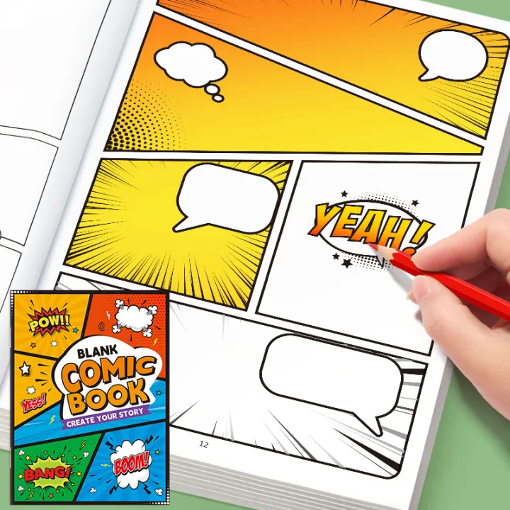 Blank%20Comic%20Creation%20Book,%2032%20Pages,%20Multi-Template%20American-Style%20Storyboard%20Sketchbook,%20Adult%20Trendy%20Story%20Creation%20Book,%20Smudge-Proof%20Paper,%20DIY%20Creative%20,%20Inspiration%20Notebook%20for%20Comic%20Enthusiasts%20-%20Image%206