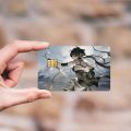 Game Wuthering Waves Fashion Waterproof Scratch Pattern New Stickers Decoration 4 PCS Card Cover. 