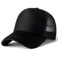 Unisex Plain Trucker Hat Mesh Back Snapback Hat Baseball Cap Solid Visor Net Cap Low Stock. 