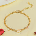 925 Sliver Plated CZ Anklet Bracelets for Women Girl Trendy New Waterproof Heart Charm Dainty Layer Chain Anklets Jewelry Gifts. 